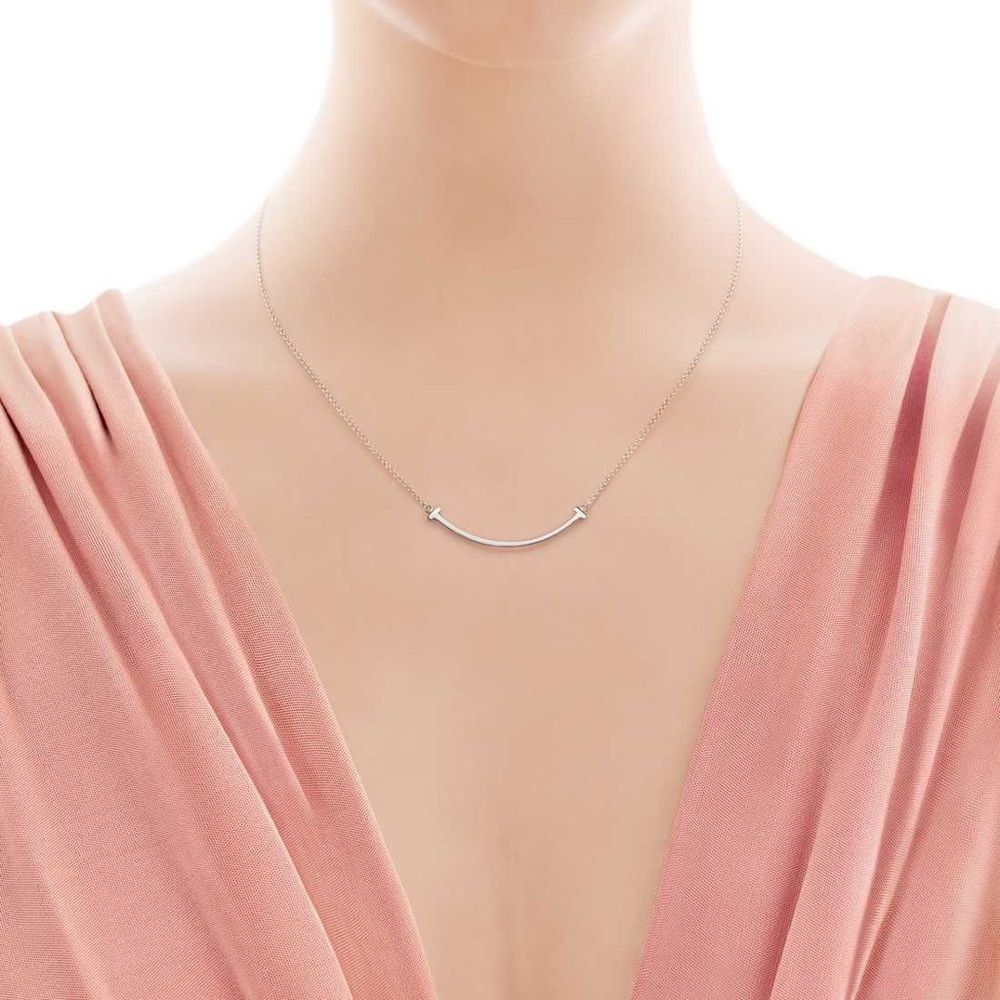 Tiffany T Smile Necklace in Sterling Silver